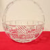 Towle Glass Crystal Wedding Basket Collectible Checker Pattern