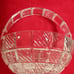 Towle Glass Crystal Wedding Basket Collectible Checker Pattern