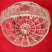 Towle Glass Crystal Wedding Basket Collectible Checker Pattern