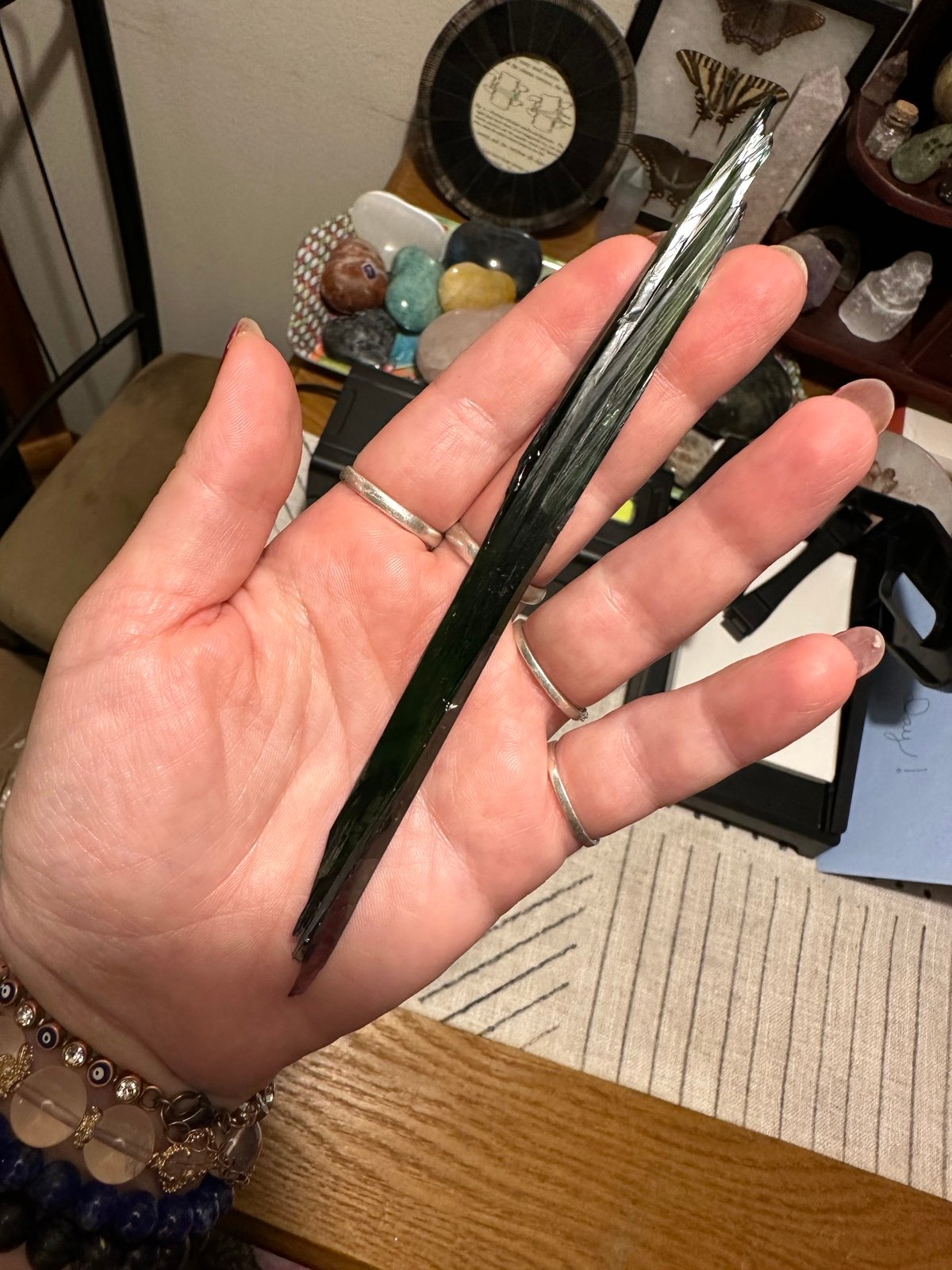 Vivianite wand