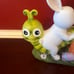 Cupcakes &Cashmere Adorable Easter Bunnies Hitching a Ride on a Cute Caterpillar