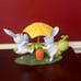 Cupcakes &Cashmere Adorable Easter Bunnies Hitching a Ride on a Cute Caterpillar