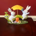 Cupcakes &Cashmere Adorable Easter Bunnies Hitching a Ride on a Cute Caterpillar
