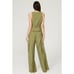 Ramy Brook Emil Green Wide Leg High Rise Cargo Pants Size 12