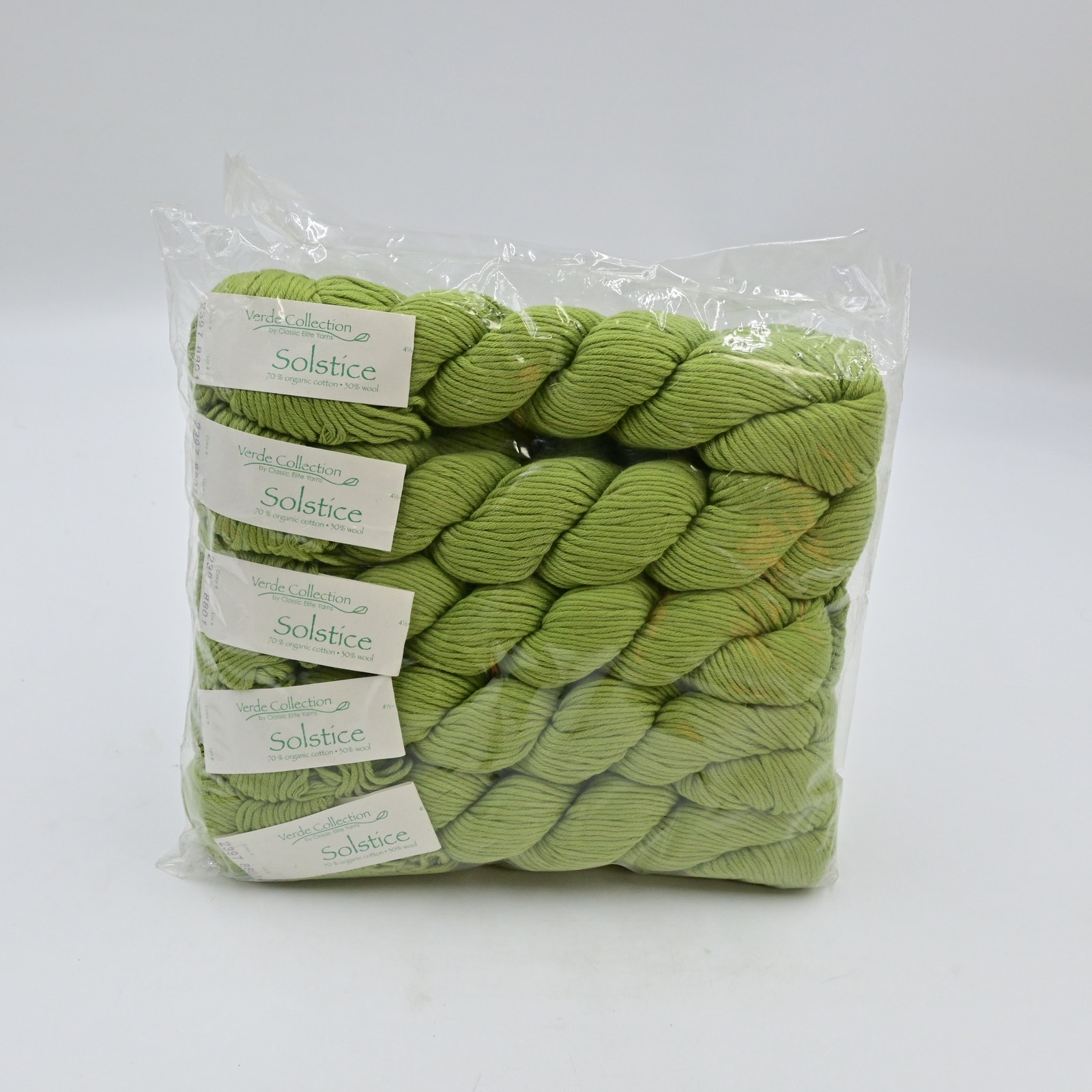 Solstice Verde Collection Elite Yarns Green Knitting Yarn Color 2397 Lot Of 10