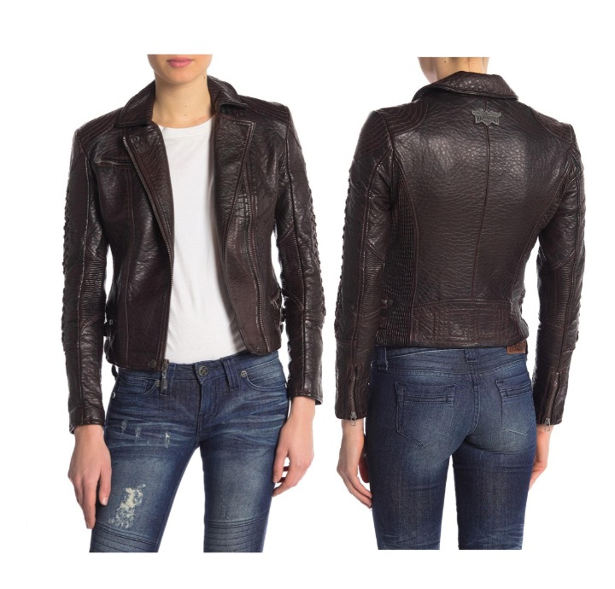 Affliction Wings Earned Moto Leather S