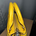 DKNY Mini Satchel Purse with crossbody In Aun Yellow Saffiano Leather