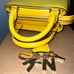 DKNY Mini Satchel Purse with crossbody In Aun Yellow Saffiano Leather