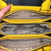 DKNY Mini Satchel Purse with crossbody In Aun Yellow Saffiano Leather