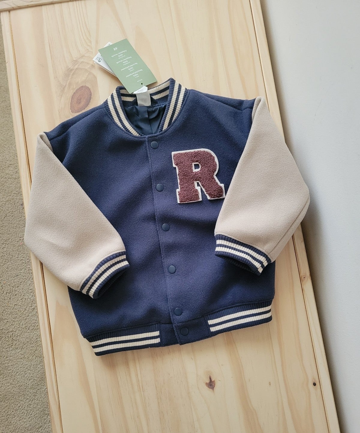 H&M kids boys Lined Baseball Jacket BOMBER. Size 18M
