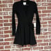 NWT Privacy Please Calla Stretchy Black Ribbed Wrap Dress Size Small Poly Blend