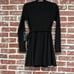 NWT Privacy Please Calla Stretchy Black Ribbed Wrap Dress Size Small Poly Blend