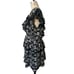 Anthropologie Black & White Embroidered Eyelet Ruffled Mini Dess Size XXL