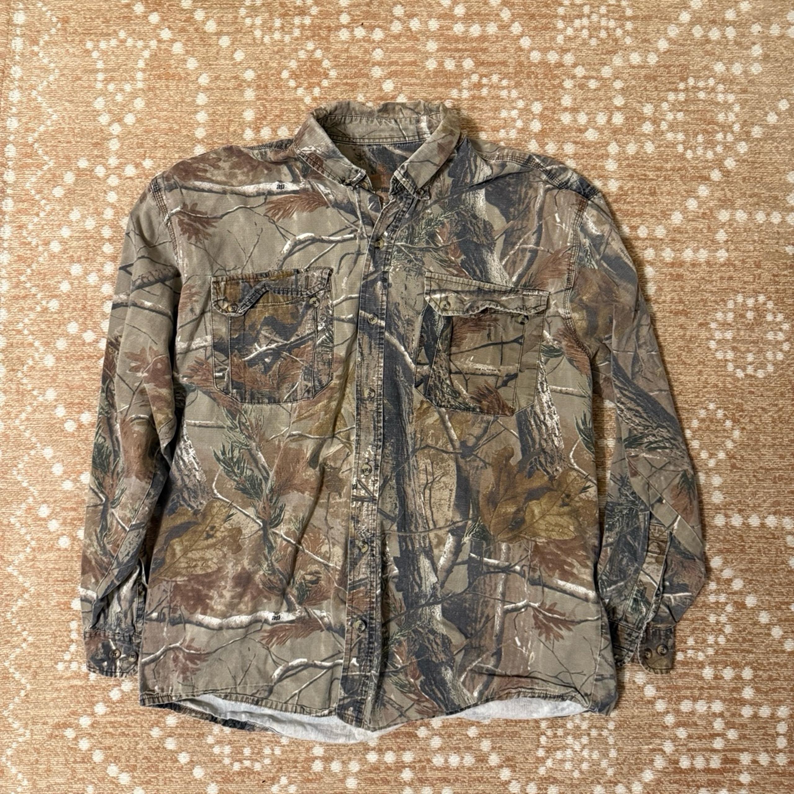 Vintage Game Winner Button Up Camo Hunting Shirt XL