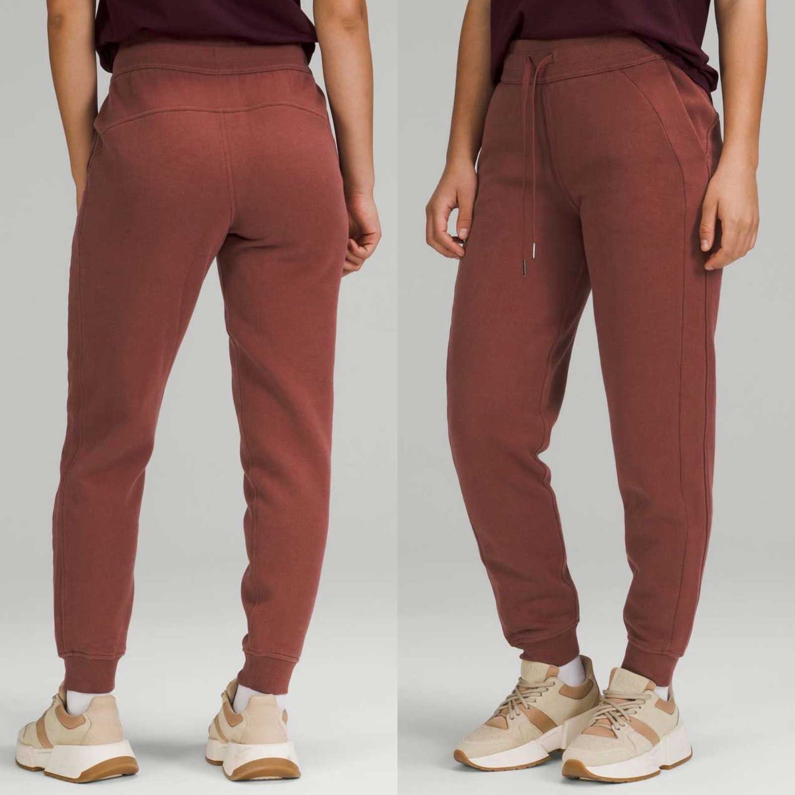 Lululemon Scuba High-Rise Jogger Sz 6/27” In Smoky Red