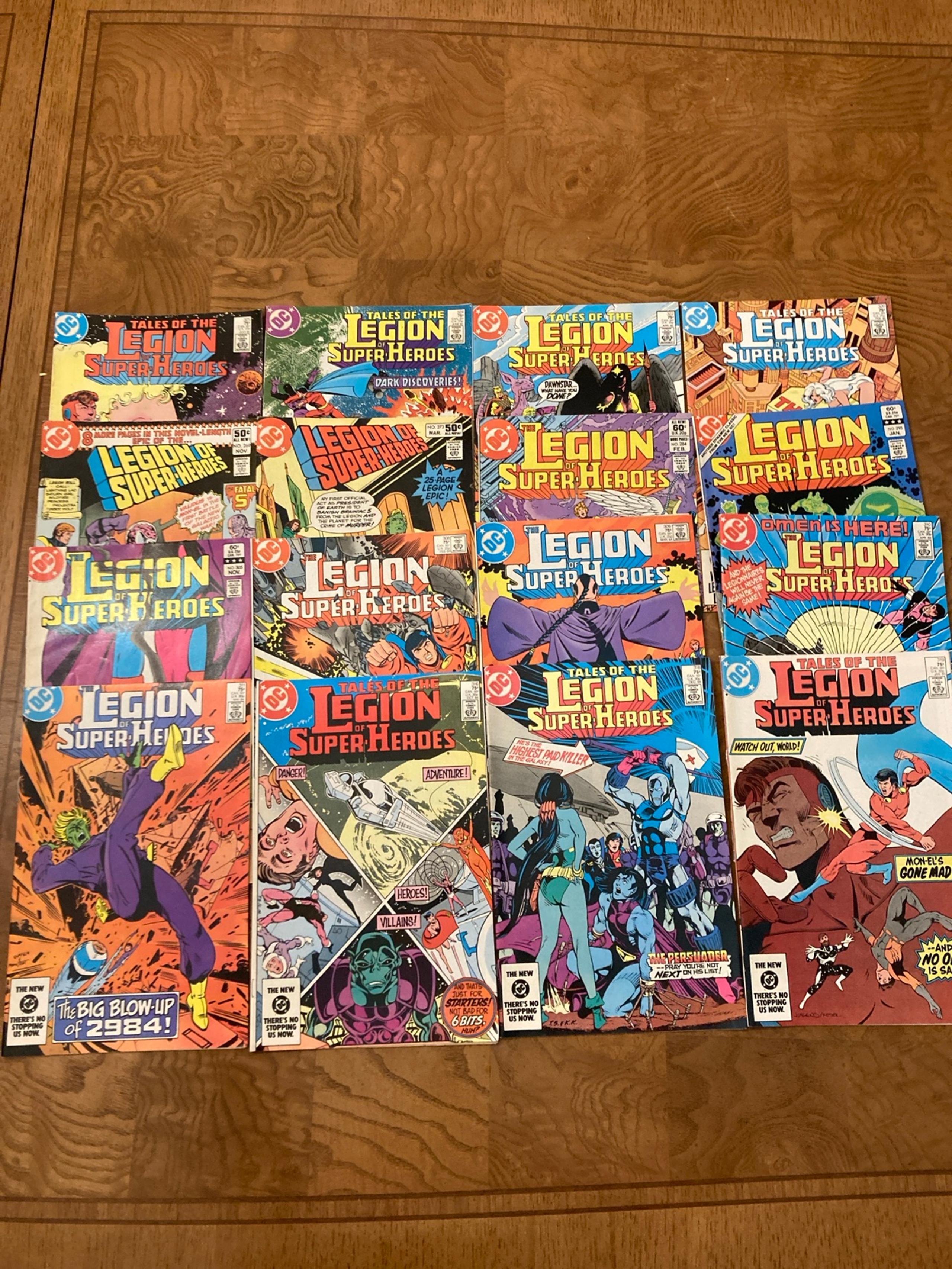 16 Assorted Bronze Age Legion of Superheroes DC Comic Book Lot (269-325)