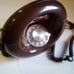 Donut Rotary Phone Chocolate Brown Sculptura Round Western Electric