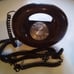 Donut Rotary Phone Chocolate Brown Sculptura Round Western Electric