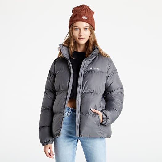 NWT 150 Columbia Puffect Jacket Puffer Winter Coat Grey Sz L