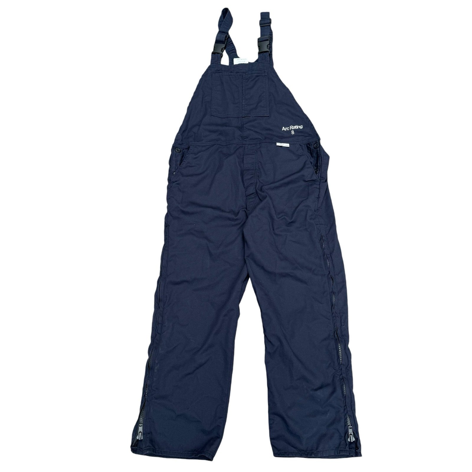 National Safety Apparel Bib Overalls Flash Flame Resistant Arc 8 Cal Men's XL