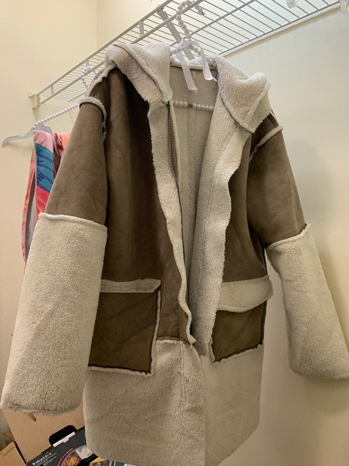 Stylish fur coat free shipping