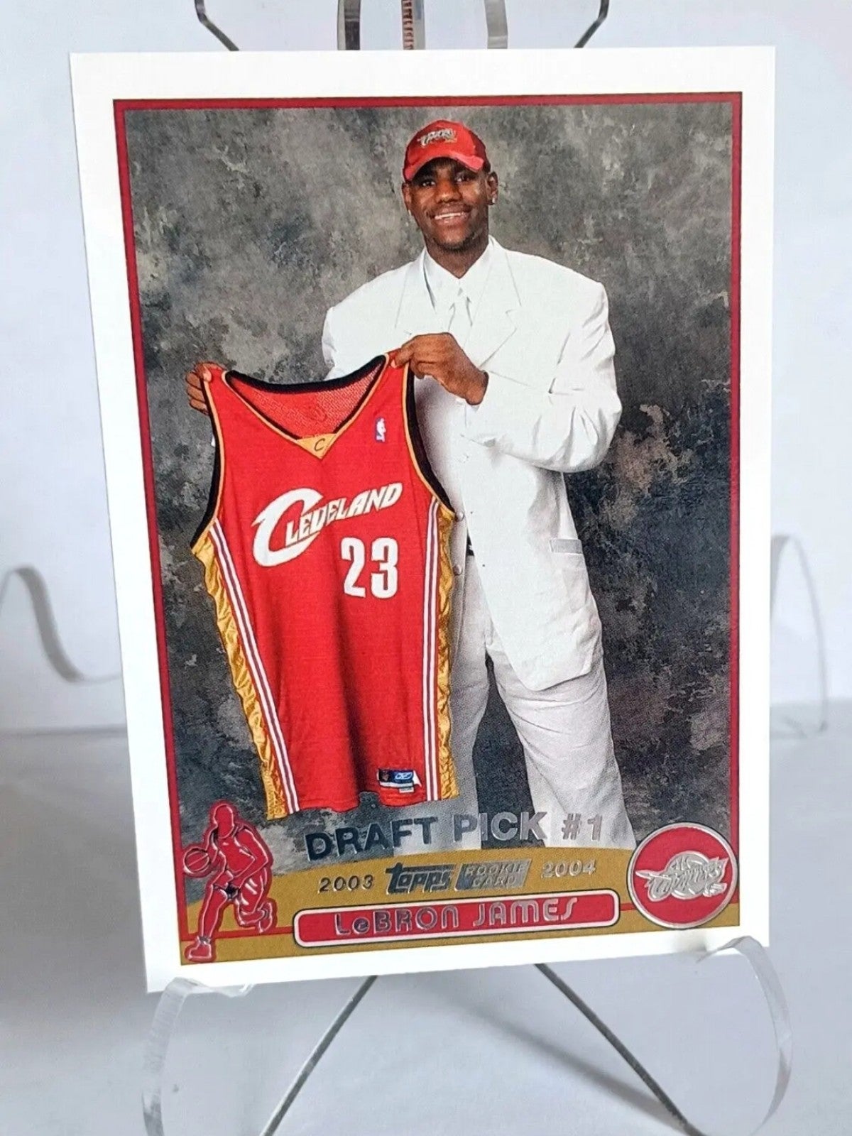 LEBRON JAMES RC 2003-04 TOPPS #221 ROOKIE CARD MVP NBA CHAMPION FUTURE HOF