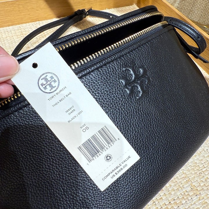 Tory Burch Thea Belt Bag 165917 Pebbled Leather Waist Bags