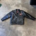 Vintage Bootleg Harley Davidson Faux Leather Embroidered Motorcycle Jacket