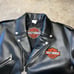 Vintage Bootleg Harley Davidson Faux Leather Embroidered Motorcycle Jacket