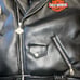 Vintage Bootleg Harley Davidson Faux Leather Embroidered Motorcycle Jacket