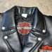 Vintage Bootleg Harley Davidson Faux Leather Embroidered Motorcycle Jacket