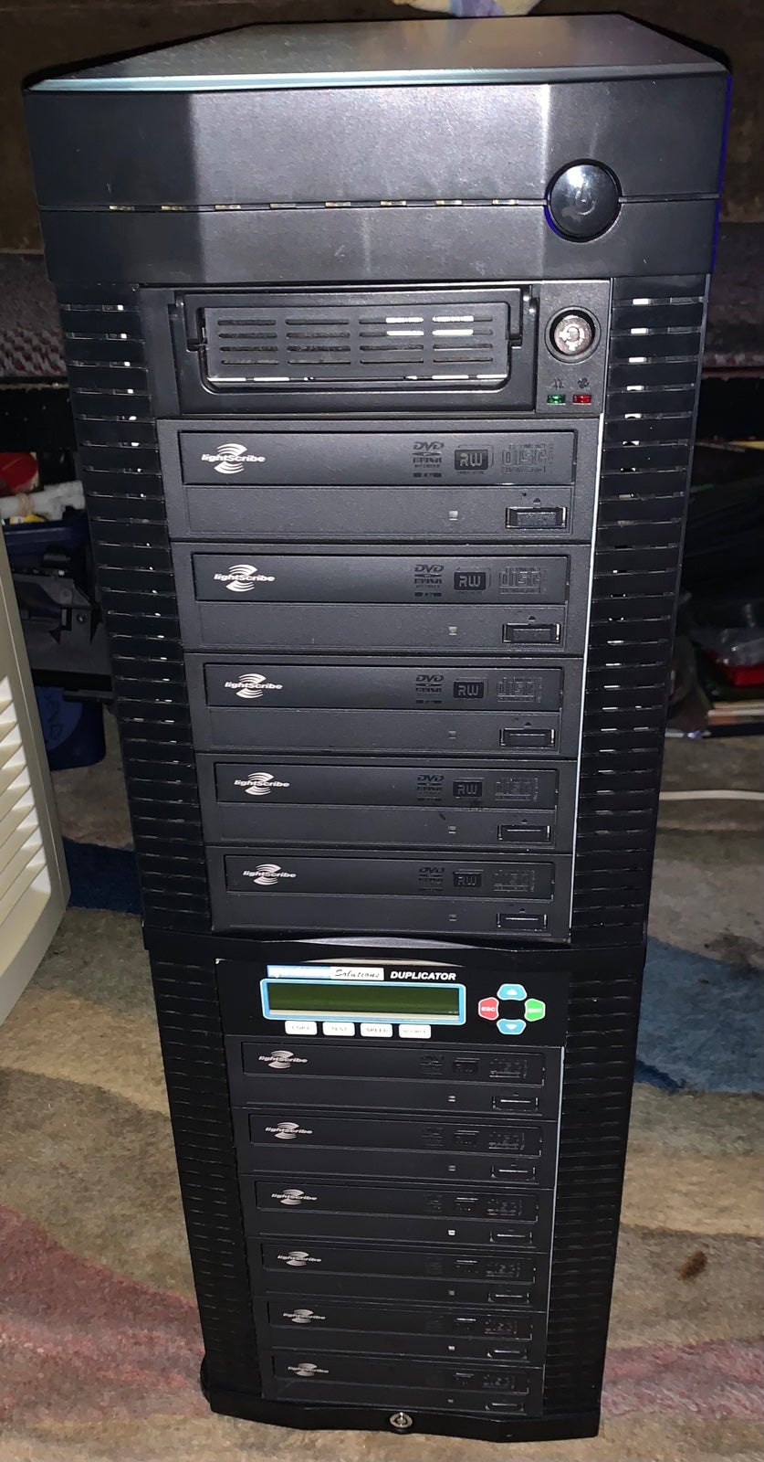 KANGURU SOLUTIONS 1-11 DVD DUPLICATOR WITH 250GB HDD, U2DVDDUPE-SHD11, LIKE NEW