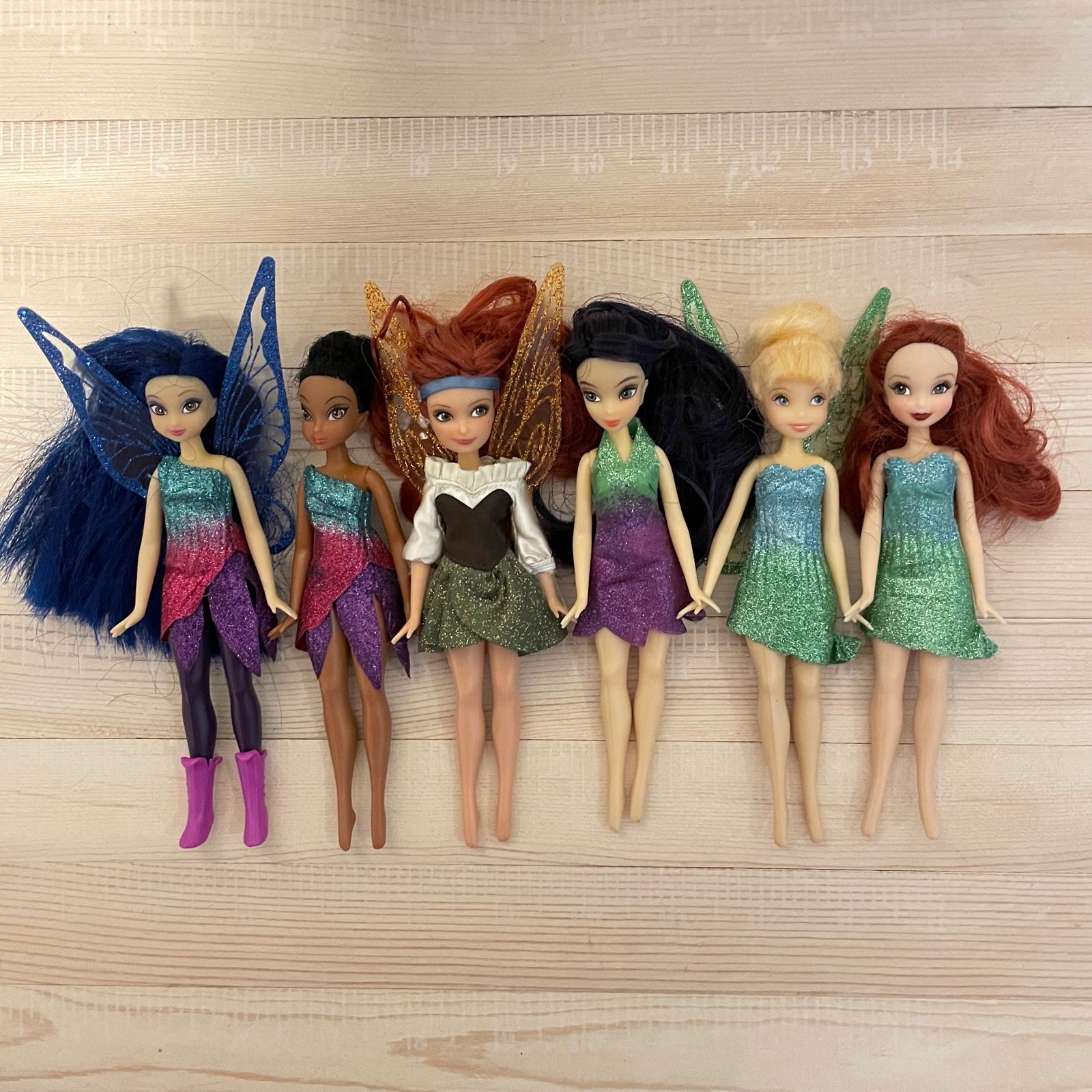 The Disney Store Fairies Tinkerbell Pirate Fairy with friends
