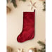 Christian Siriano Luxury Red Gold Beaded Bows 22 Christmas Stocking NEW