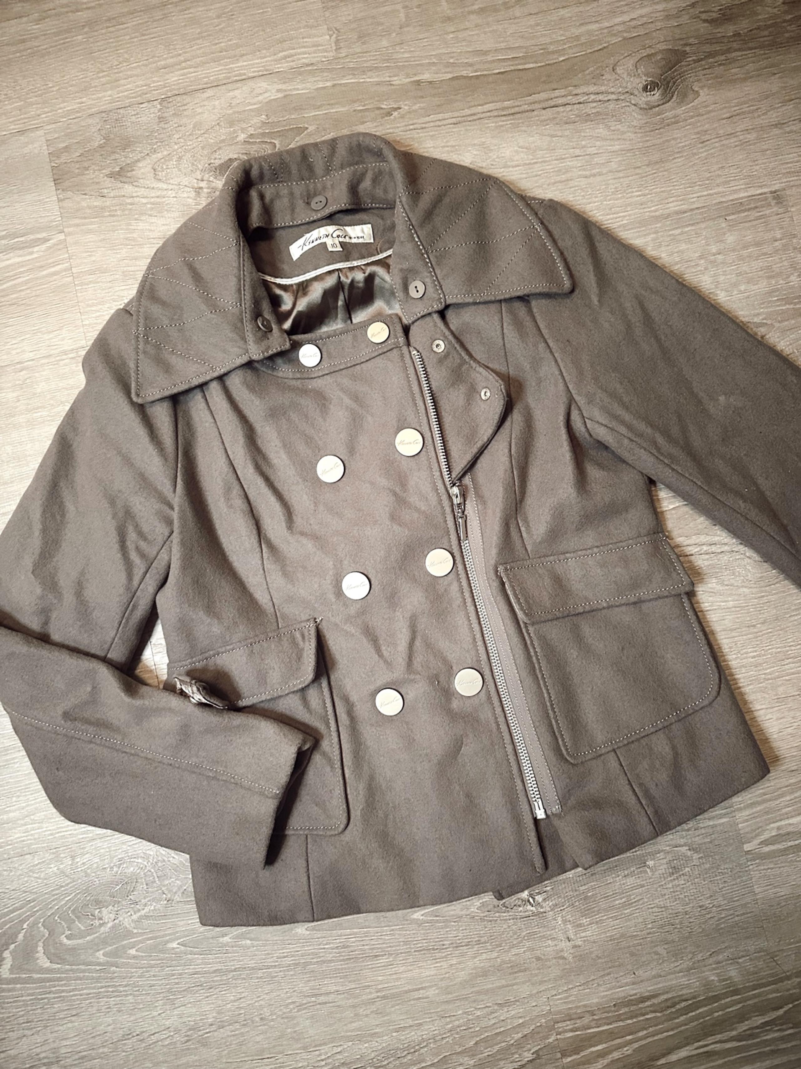 kenneth cole grey Jacket size 10