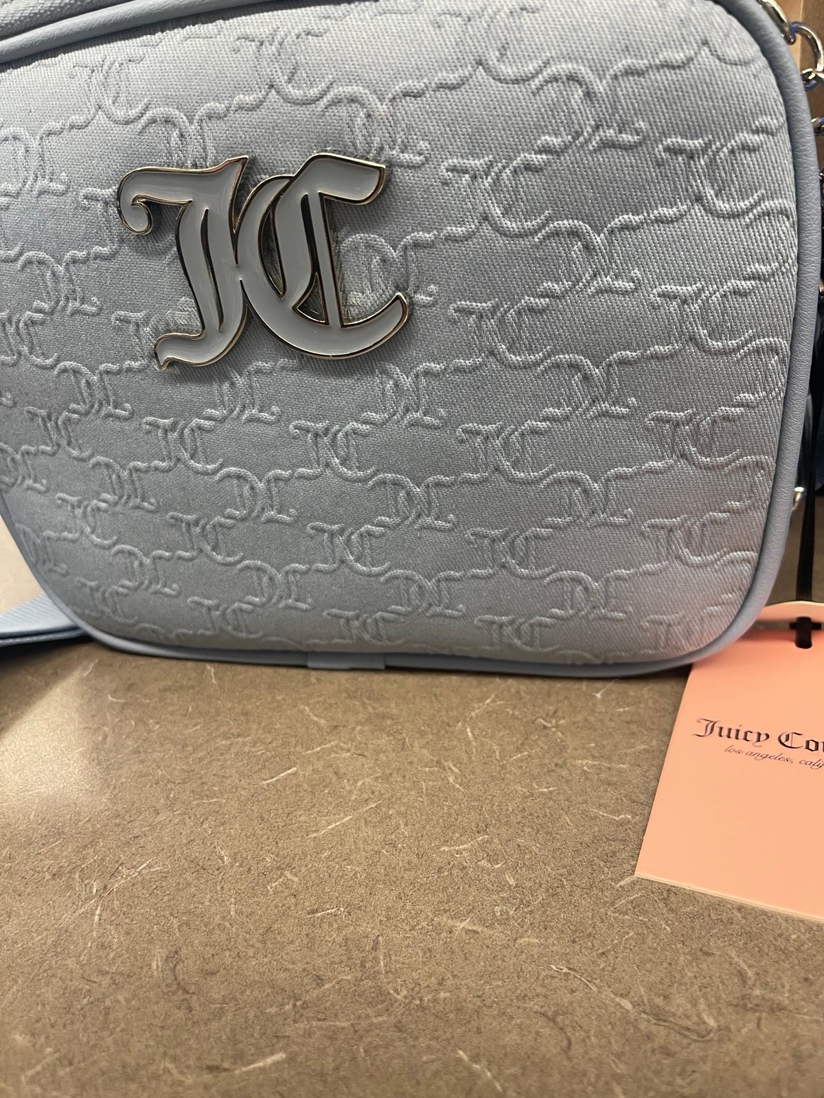 (Exclusive) Juicy Couture Team Juicy Forever Crossbody in Dusty Blue