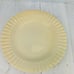 Bombay & Company Cream Stoneware Embossed Stripes Dots Rim Dinner Plates Set 4