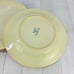 Bombay & Company Cream Stoneware Embossed Stripes Dots Rim Dinner Plates Set 4