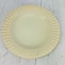 Bombay & Company Cream Stoneware Embossed Stripes Dots Rim Dinner Plates Set 4