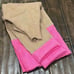English Factory Anthropologie Women's Pink Mock Neck Sweater Pullover Colorblock