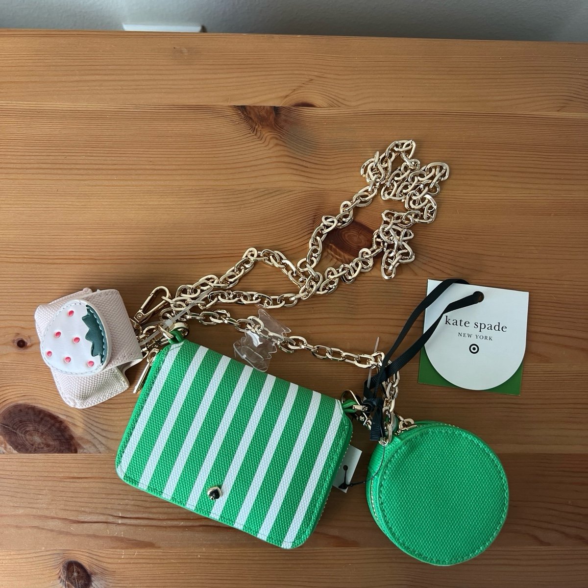 【限定】Kate Spade×Targetポルカドット ミニ クロスボディ Kate Spade NY x Target BLACK/WHITE Polka Dot Knit Crossbody