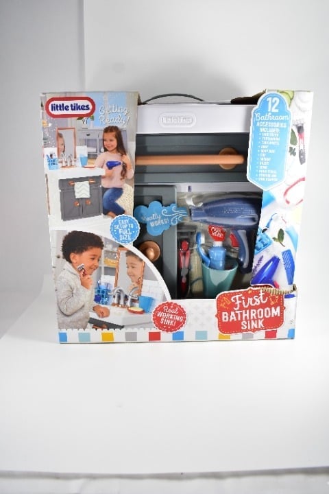 LITTLE TIKES FIRST BATHROOM SINK REALISTIC PRETEND PLAY FOR KIDS