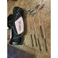 Golf Girl Junior Girls Golf Set Pro Series Pink Clubs & Bag Left Handed New