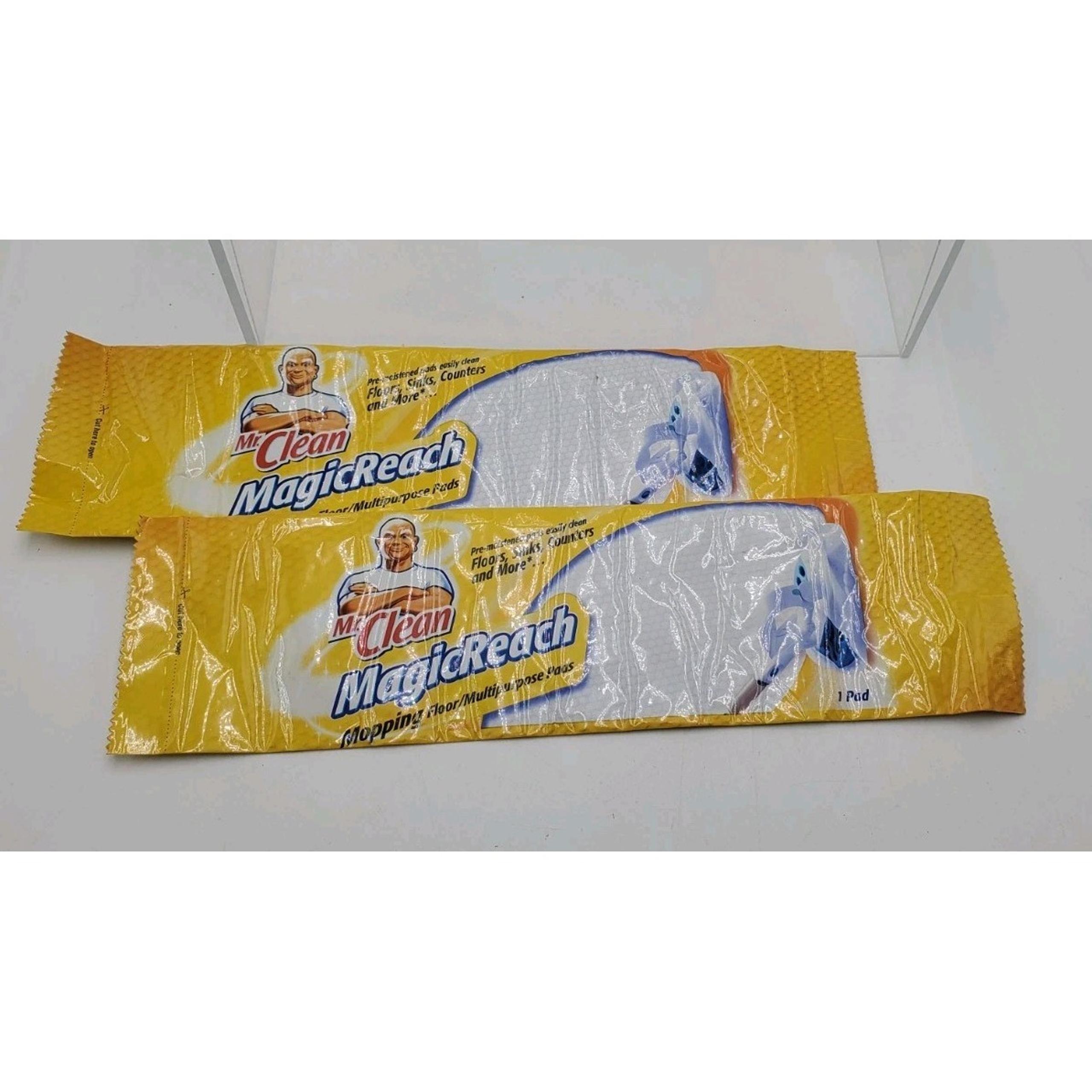 Vintage Mr Clean Magic Reach Mopping Floor Multipurpose 2 Refill Pads New