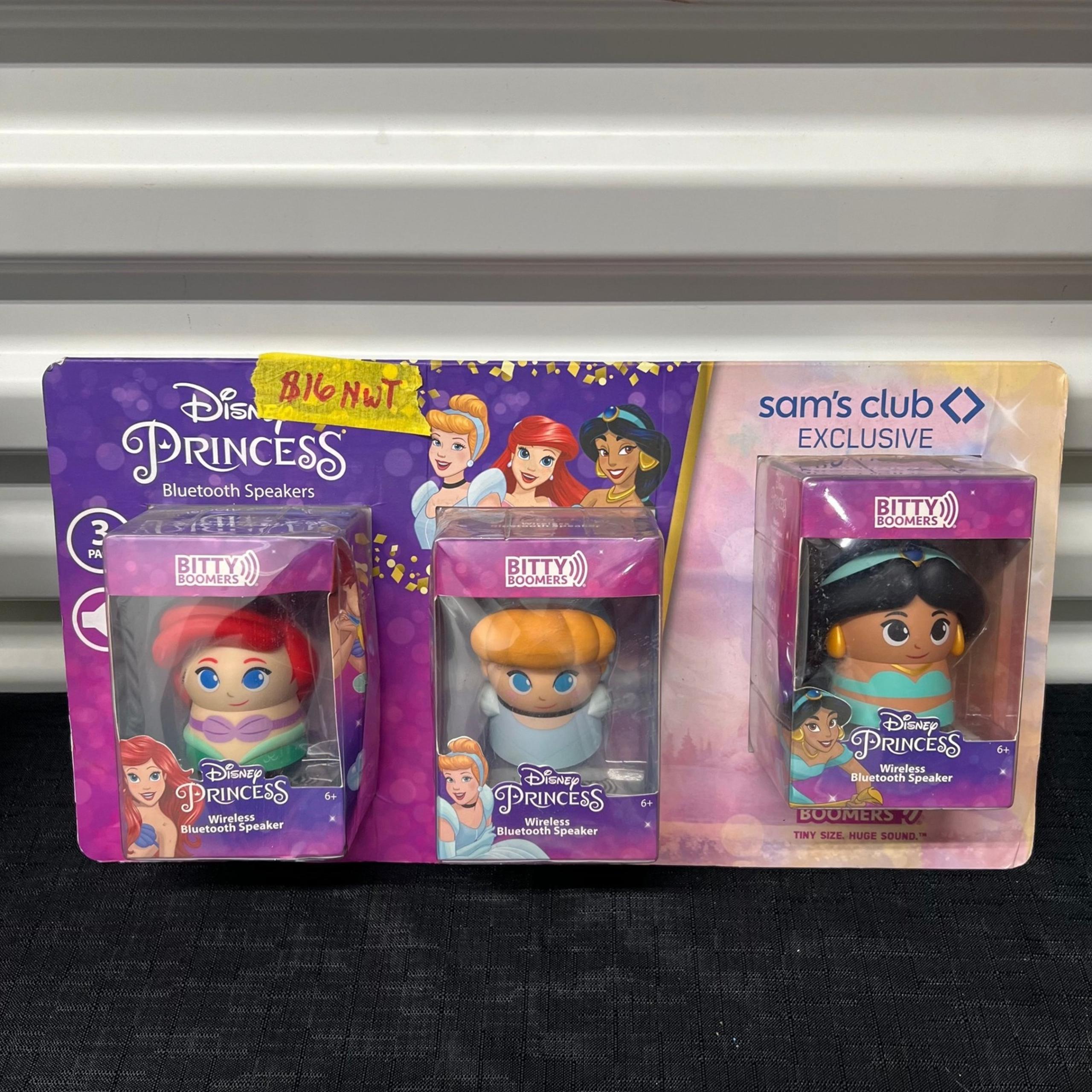 Disney Princess Set Of 3 Princess Wireless Speakers Bitty Boomers NEW IN PACKAGE