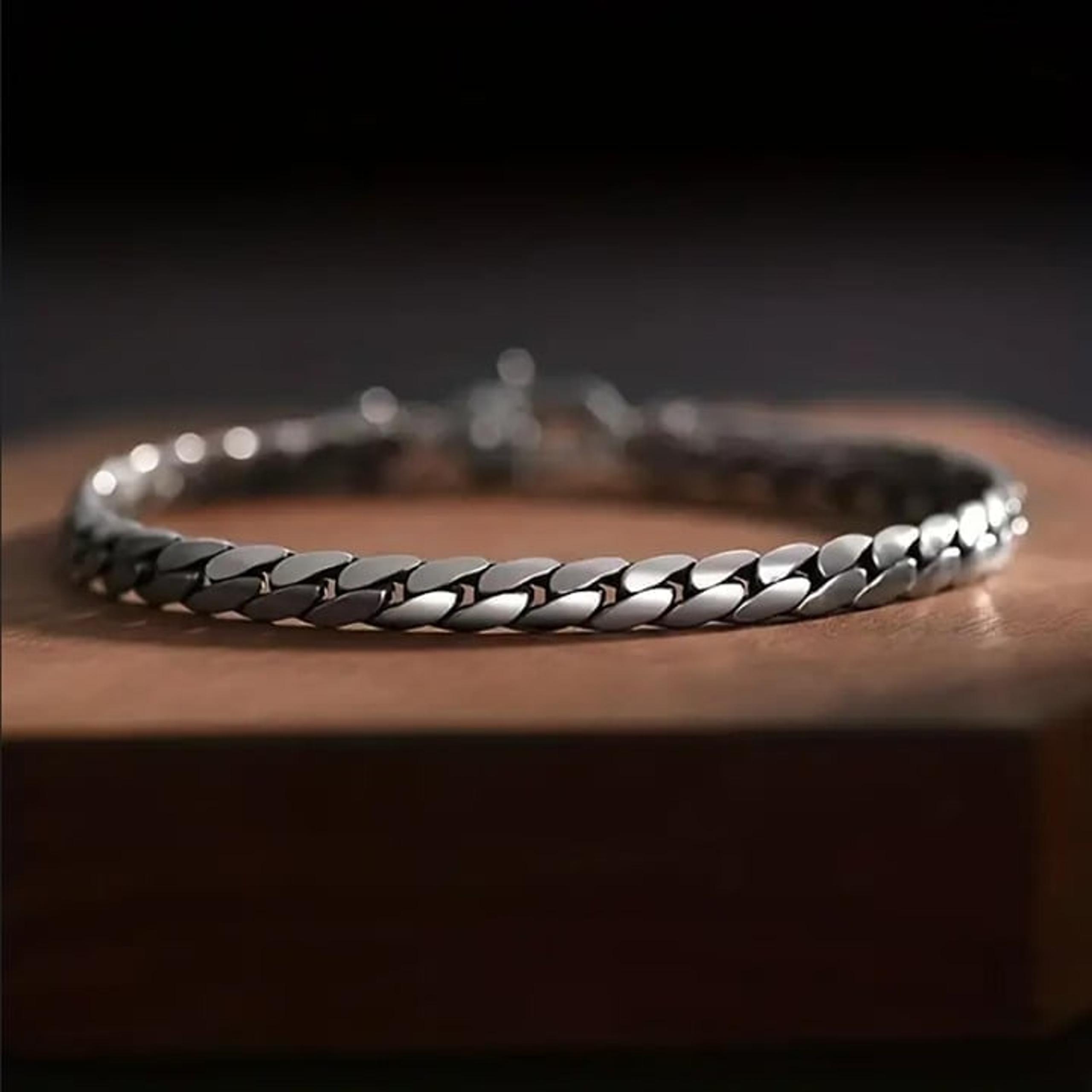 8" Womens 14K White Gold Chain Link Bracelet 14 Karat Silver Ladies 8in Jewelry