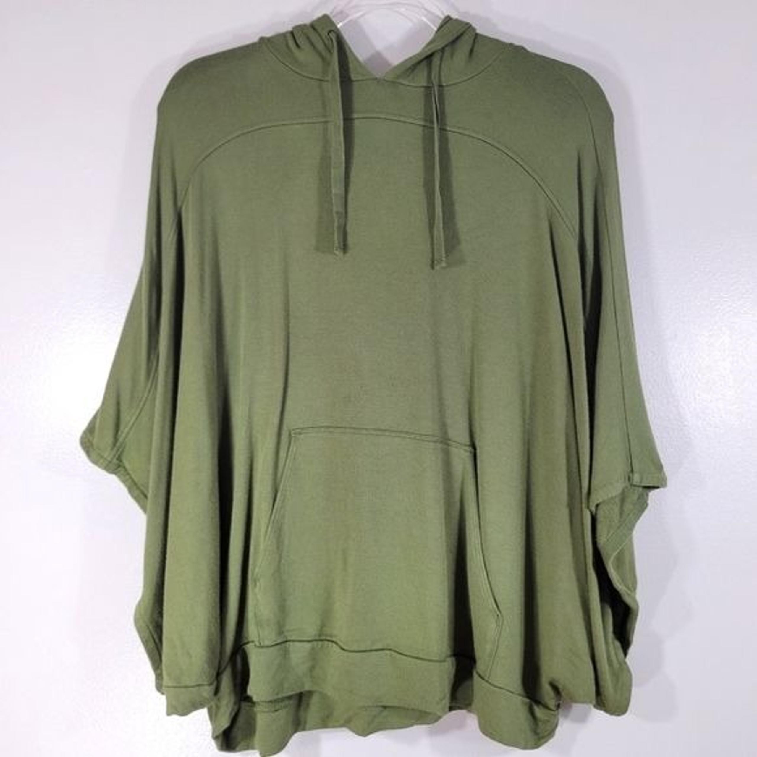 LOU & GREY Signature Soft army green dolman sleeve hooded pullover sweatshirt