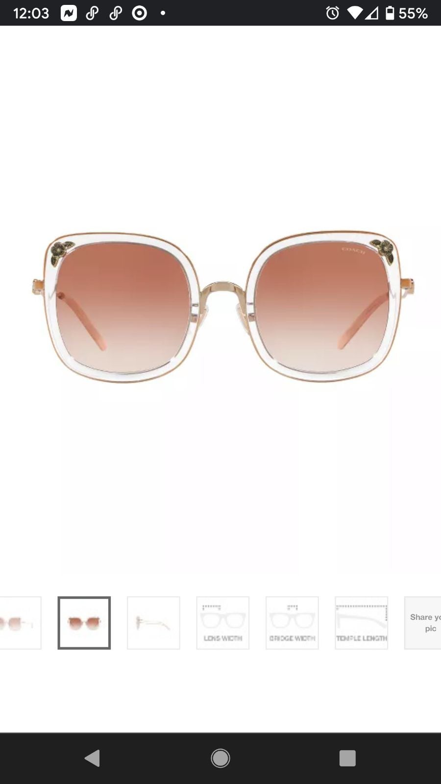 NWT! Authentic Coach Sunglasses