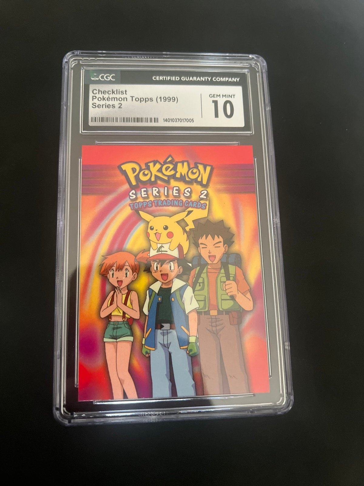 Pokémon Topps (1999) Checklist Series 2 CGC 10