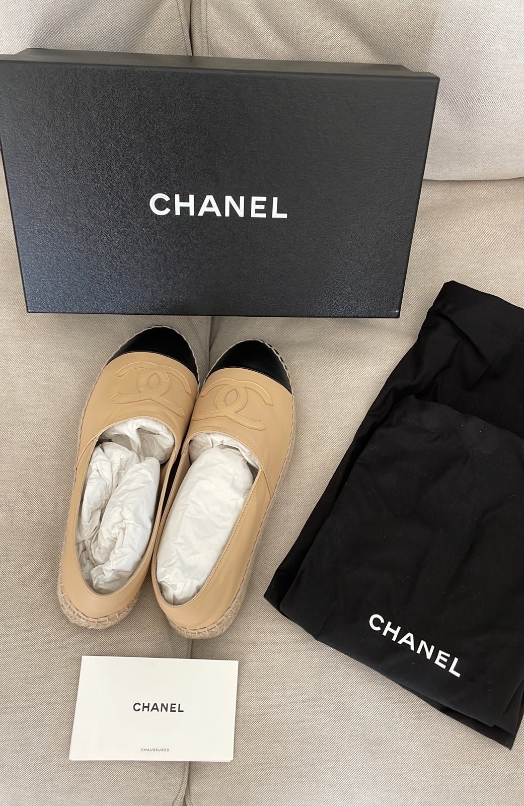 Chanel Espadrilles size 37 NEW